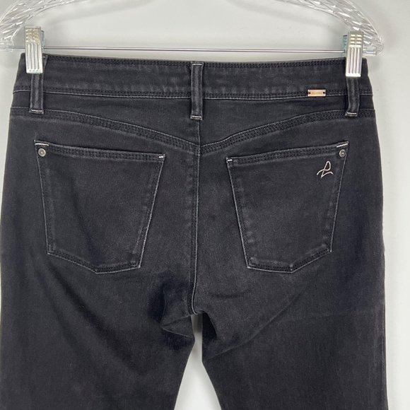 DL1961 Angel Skinny Ankle Jeans Mid Rise Onyx Black size 28 - Picture 6 of 12